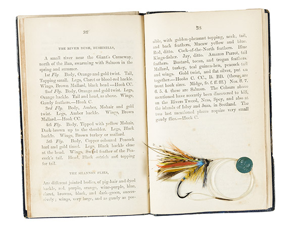 Blacker 1842 edition with tipped-in salmon fly