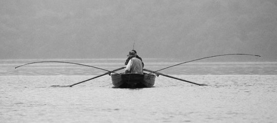 Trolling for char on Windermere