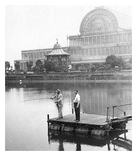 Captain Edwards and Harold Hardy at Crystal Palace