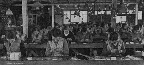 Trout fly dressing at Hardy's 1932